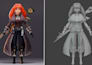 create stylized anime 3d characters for games in blender